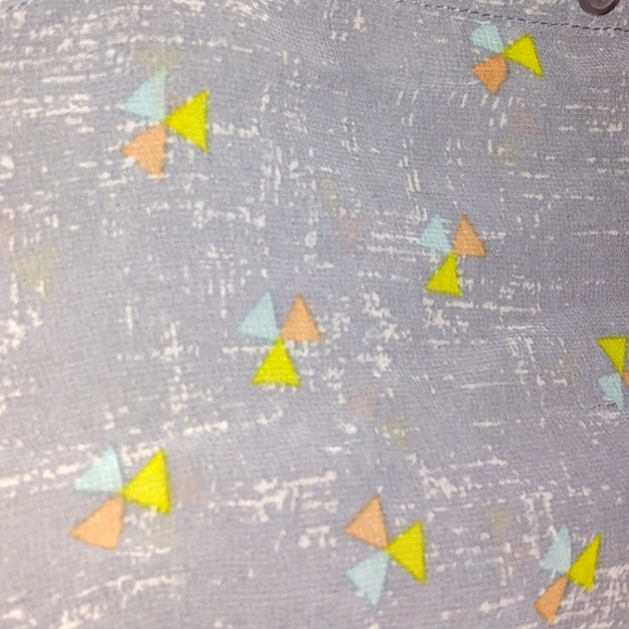 Mossimo sheer sleeveless top grey blue used in great condition size XL - Picture 7 of 16